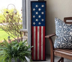 usa-framed-flag-14x50 Framed Flag - 14x50 Wood Frame