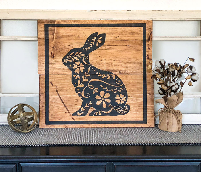 easter-ornate-bunny-24x24 Ornate Bunny - 24x24 Wood Sign