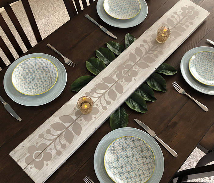kitchen-floral-trivet-8x48 Floral Trivet- 8x48 Wood Tray