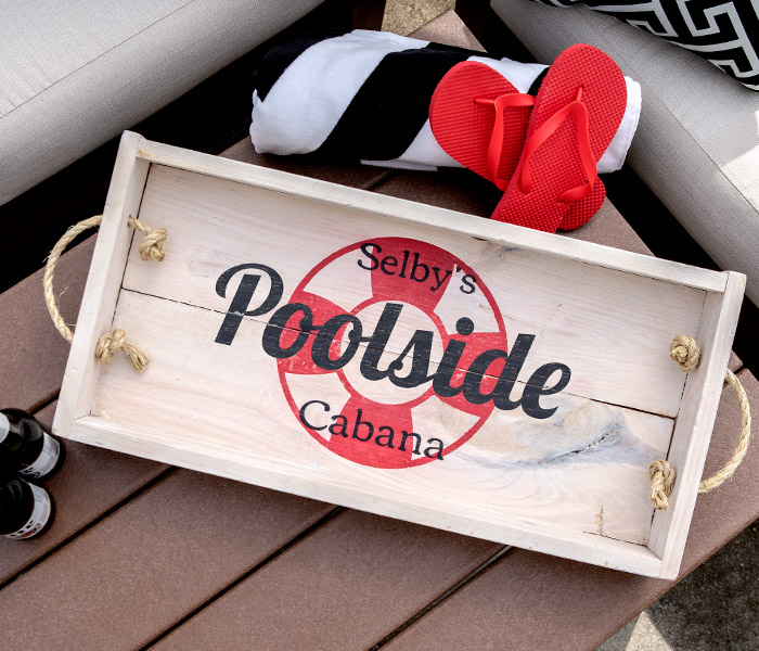 pool-poolside-tray-14x26 Poolside Tray - 14x26 Wood Tray