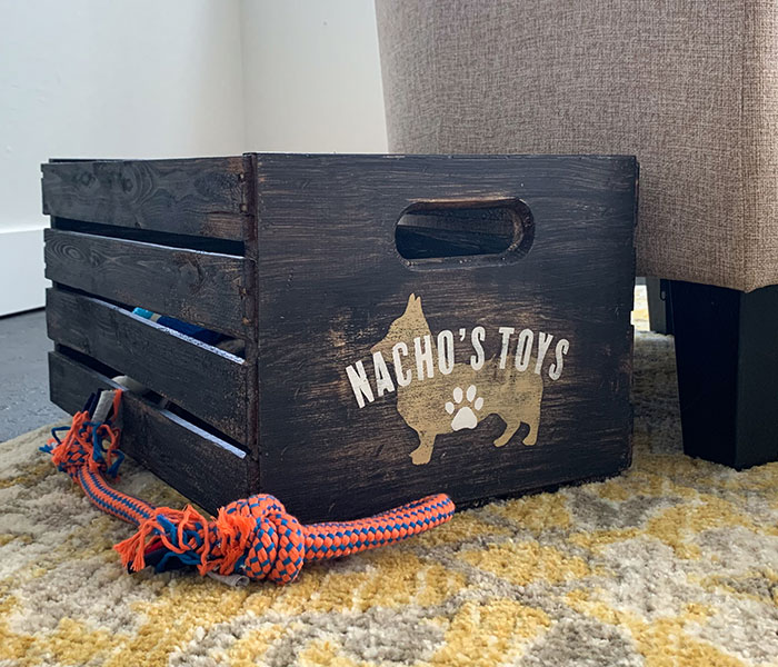 pets-pet-toy-crate Pet Toy Crate - 13x18x10 Wood Box