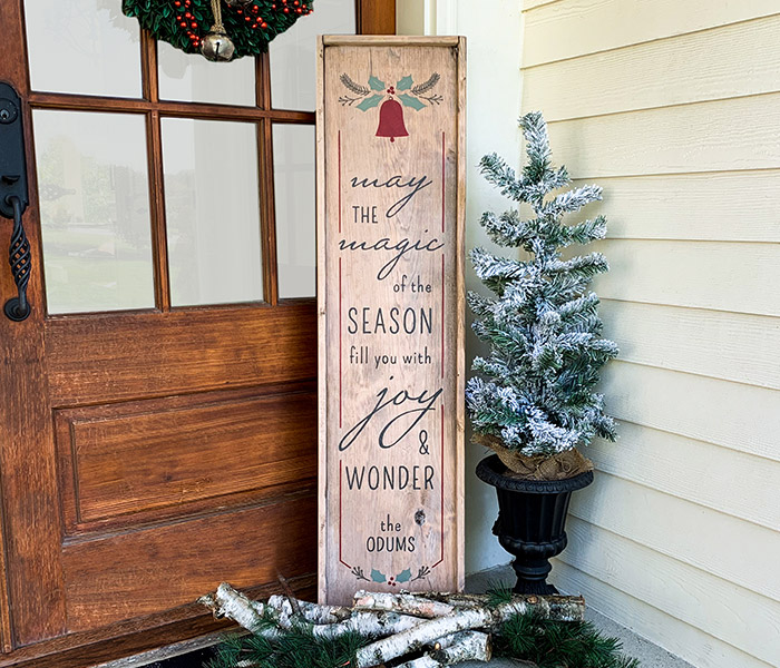christmas-magic-joy-and-wonder-porch-14x50-framed Magic Joy and Wonder Porch - 14x50 Framed Wood Sign