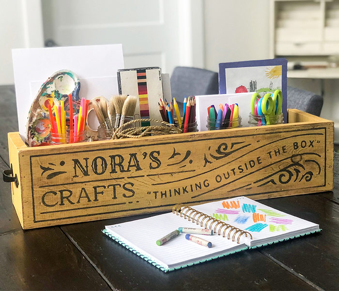 hobby-craft-box-24x6x8 Craft Box - 24x6x8 Wood Box