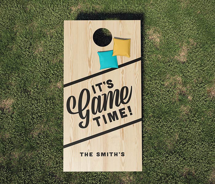 cornhole-its-game-time-24x48 It's Game Time - 24x48 Outdoor Cornhole Game