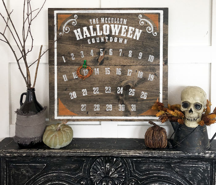halloween-gothic-style-halloween-countdown-24x24 Gothic Style Halloween Countdown - 24x24