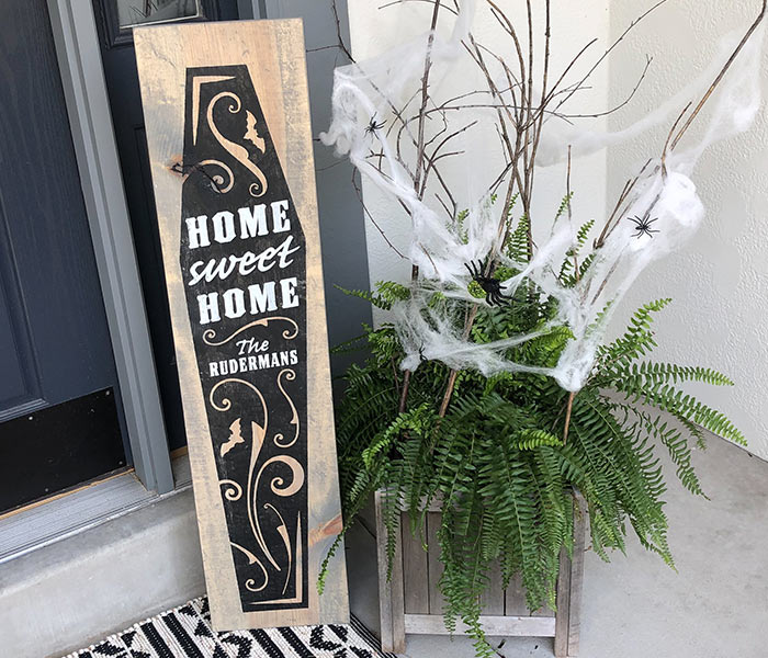 halloween-home-sweet-home-coffin-12x48 Home Sweet Home Coffin - 12x48
