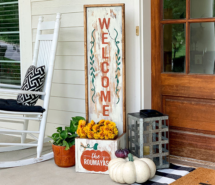 planter-welcome-pumpkin-planter-14x50-framed Welcome Family Pumpkin Planter 14x50 Framed