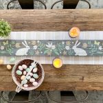 Floral Bunny Pattern Trivet - 8x48