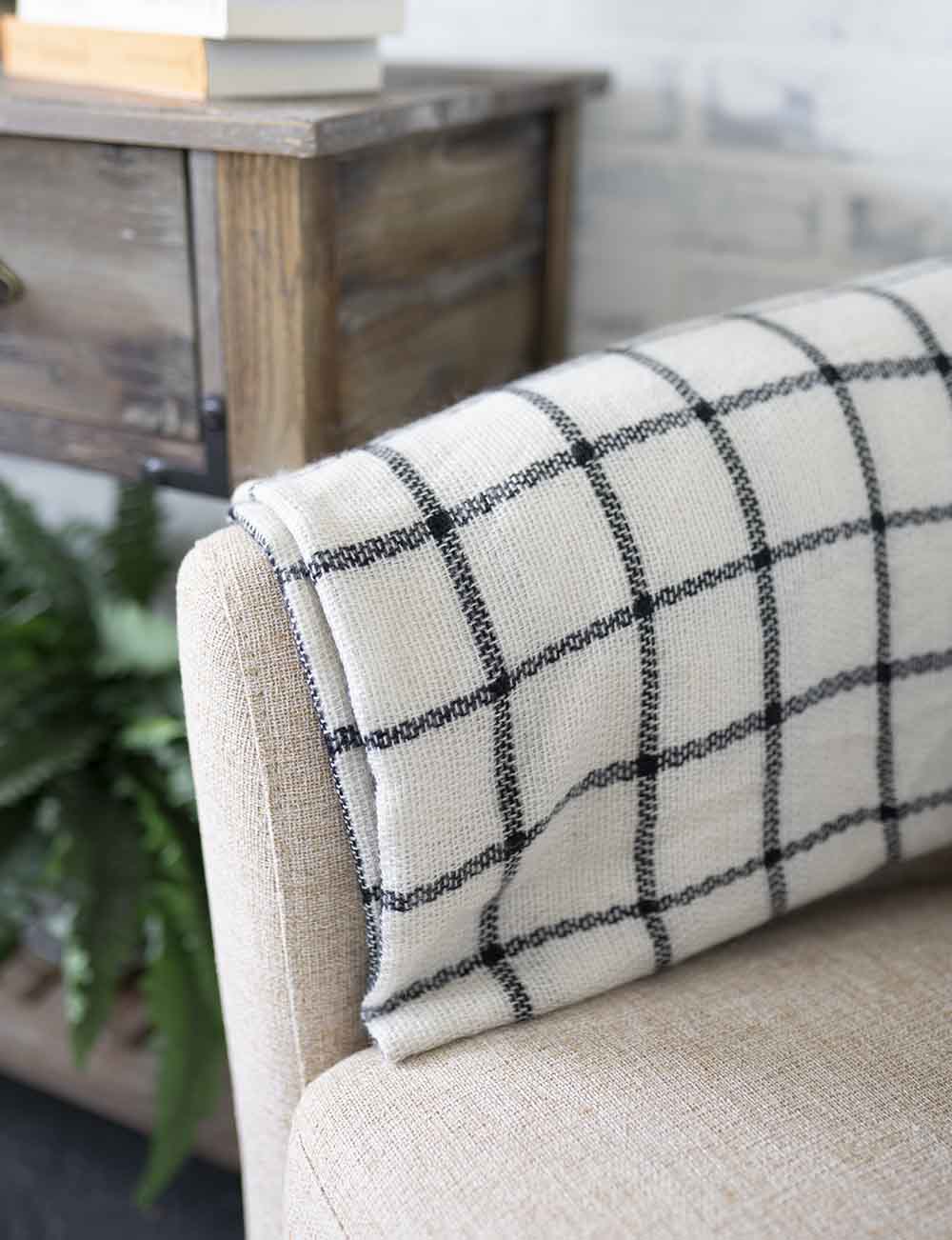 blanket Blanket draped over chair