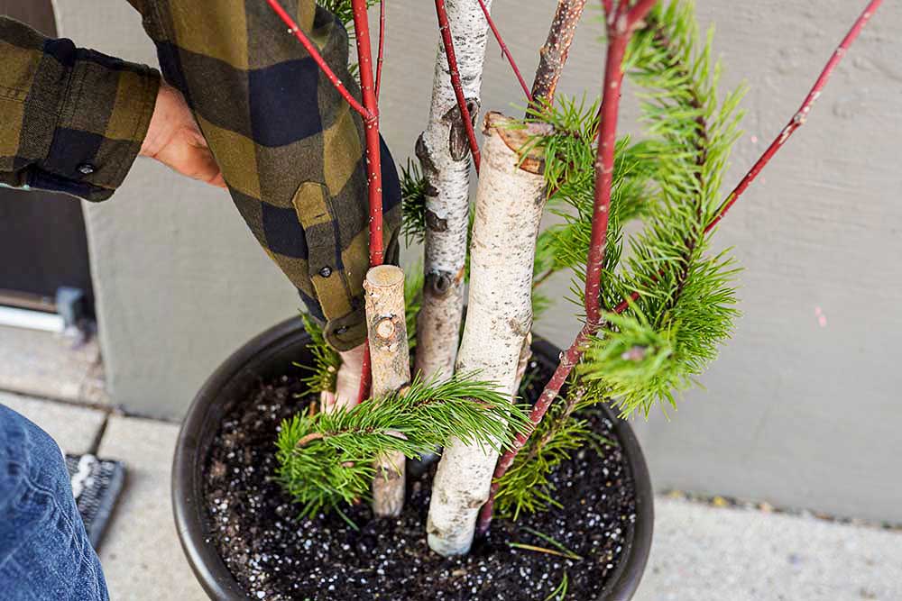 greenery-37 Creating Winter Porch Greenery