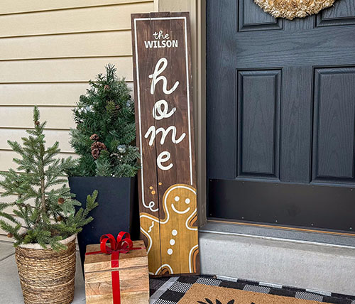 porch-gingerbread-cookie-home-12x48 Gingerbread Cookie Home Porch Sign 12x48